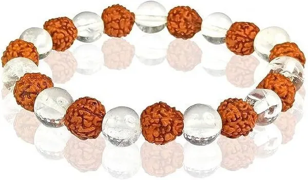 Multiagate_Crystal,_Rudraksha,_Clear_Quartz_Beads_Charm_Bracelet_()