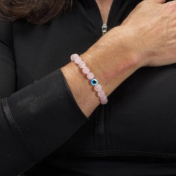 Multiagate_Stone,_Rose_Quartz_Crystal_Bracelet_()