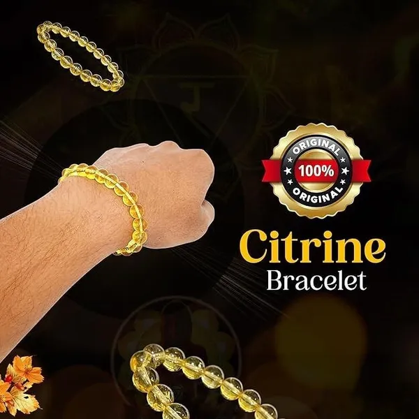 Multiagate_Stone,_Citrine_+_Golden_Beads,_Crystal_Bracelet_()