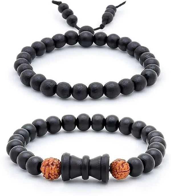 Multiagate_Wood,_Rudraksha_Beads_Bracelet_()