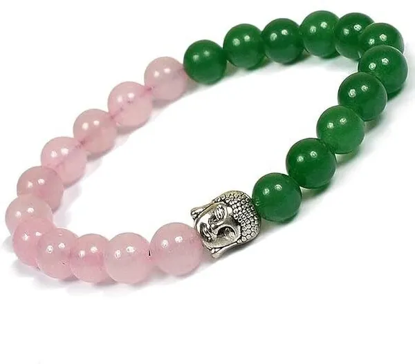 Multiagate_Stone,_Rose_Quartz,_Green_Aventurine_Beads,_Crystal_Charm_Bracelet_()
