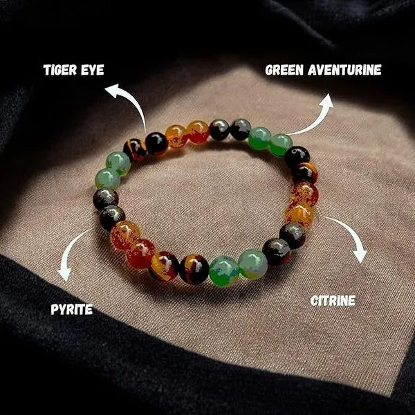Multiagate_Pyrite,_Stone,_Green_Aventurine,_Tiger's_Eye,_Citrine_Beads,_Crystal_Charm_Bracelet_()