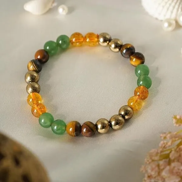 Multiagate_Stone,_Green_Aventurine,_Golden_Pyrite,_Tiger's_Eye,_Citrine_Beads,_Crystal_Charm_Bracelet_()