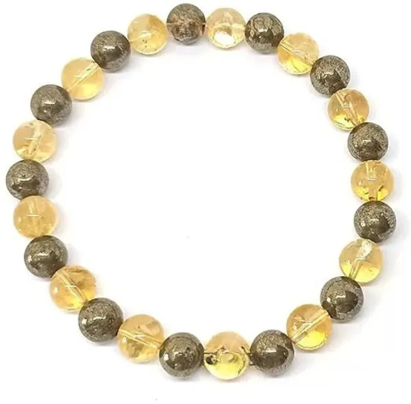 Multiagate_Pyrite,_Stone,_Citrine_+_Golden_Crystal_Bracelet_()