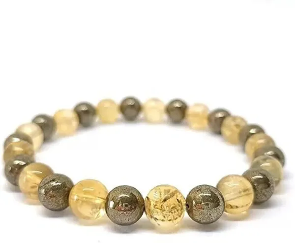 Multiagate_Pyrite,_Stone,_Citrine_+_Golden_Crystal_Bracelet_()