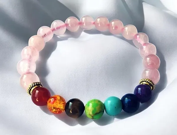 Multiagate_Rose_Quartz,_Crystal,_7_Chakra_Beads_Charm_Bracelet_()