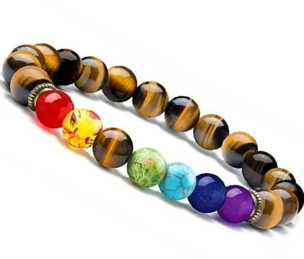 Multiagate_Crystal,_Tiger's_Eye,_7_Chakra_Beads_Charm_Bracelet_()