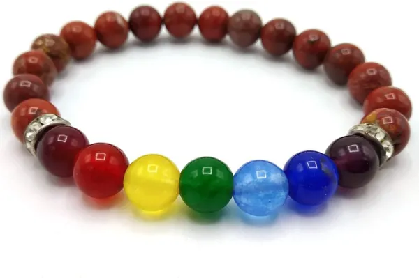 Multiagate_Stone,_7_Chakra_Beads,_Crystal_Charm_Bracelet_()