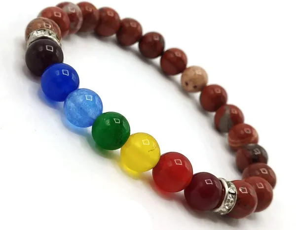 Multiagate_Stone,_7_Chakra_Beads,_Crystal_Charm_Bracelet_()