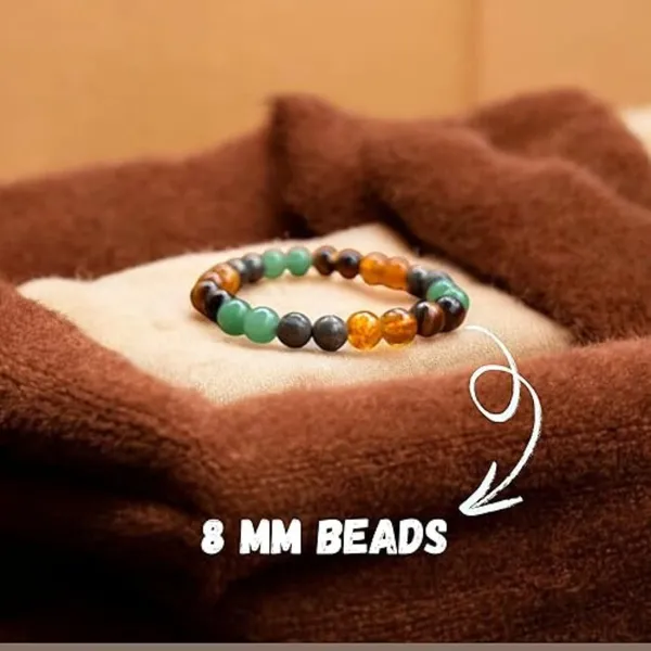 Multiagate_Pyrite,_Stone,_Green_Aventurine,_Tiger's_Eye,_Citrine_Charm_Bracelet_()