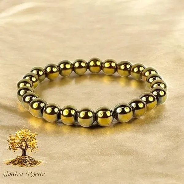 Multiagate_Stone,_Golden_Pyrite_Beads,_Crystal_Bracelet_()