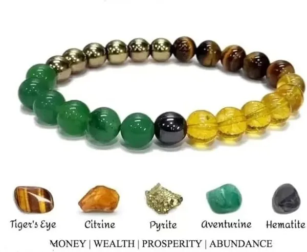 Multiagate_Pyrite,_Stone,_Tiger's_Eye_Beads,_Crystal_Bracelet_()