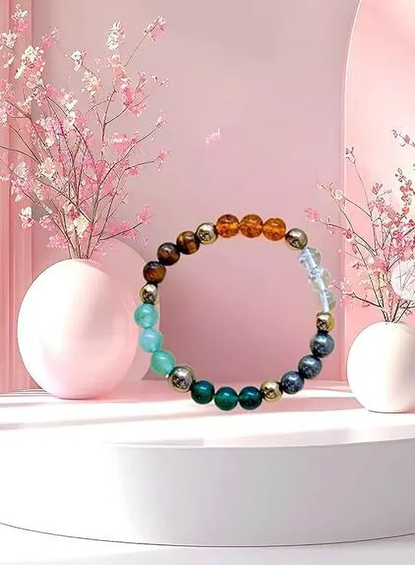 Multiagate_Pyrite,_Stone,_Green_Aventurine,_Golden_Pyrite,_Tiger's_Eye,_Citrine,_Clear_Quartz_Beads,_Crystal_Charm_Bracelet_()