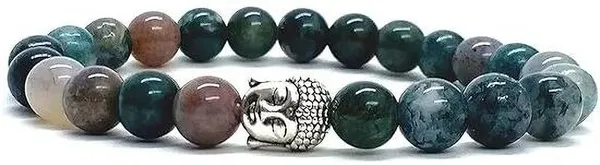 Multiagate_Stone,_Crystal_Beads_Charm_Bracelet_()