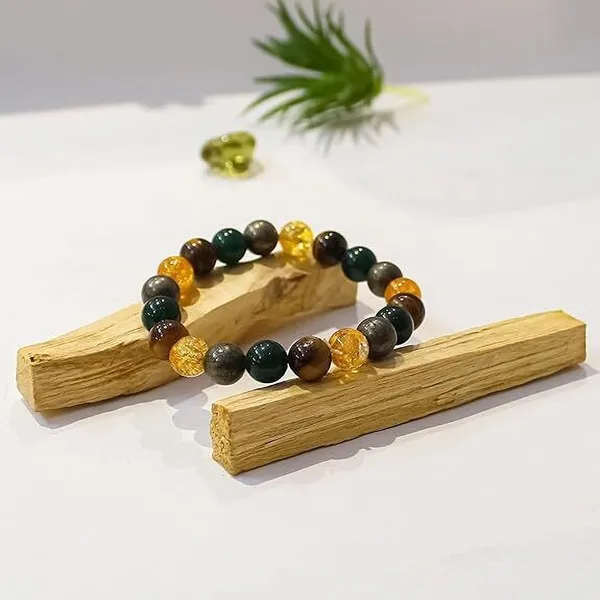 Multiagate_Pyrite,_Stone,_Tiger's_Eye,_Citrine,_Green_Jade_Beads,_Crystal_Charm_Bracelet_()