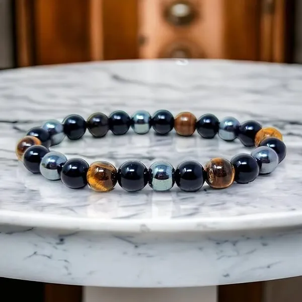 Multiagate_Crystal,_Tiger's_Eye,_Black_Obsidian_Beads_Charm_Bracelet_()