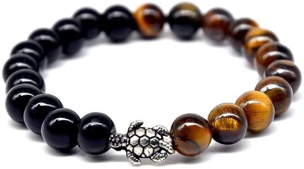 Multiagate_Stone,_Crystal,_Tiger's_Eye_Beads_Bracelet_()