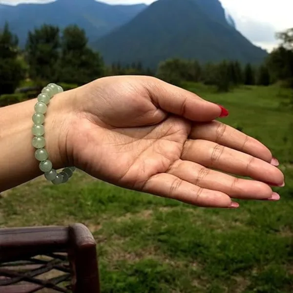 Multiagate_Stone,_Green_Aventurine_Beads,_Crystal_Bracelet_()