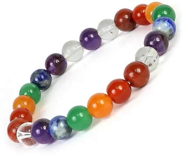 Multiagate_Stone,_7_Chakra_Beads,_Crystal_Charm_Bracelet_()