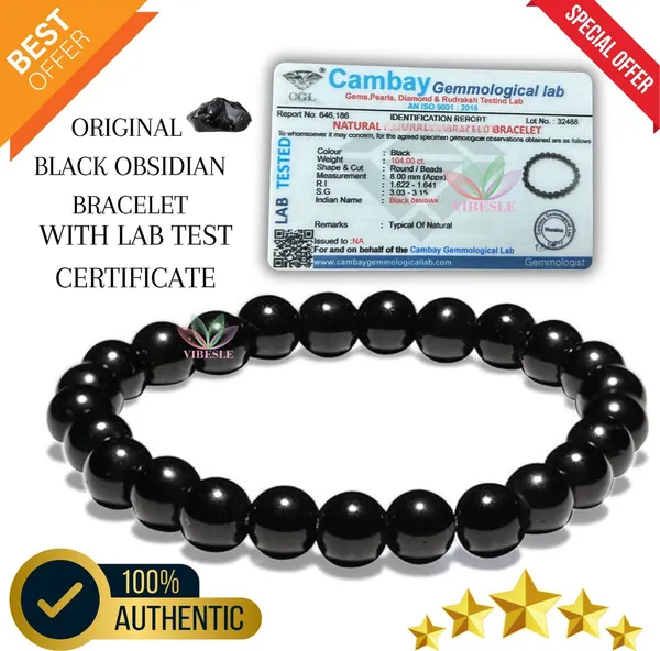 Multiagate_Stone,_Black_Obsidian_Bracelet_()