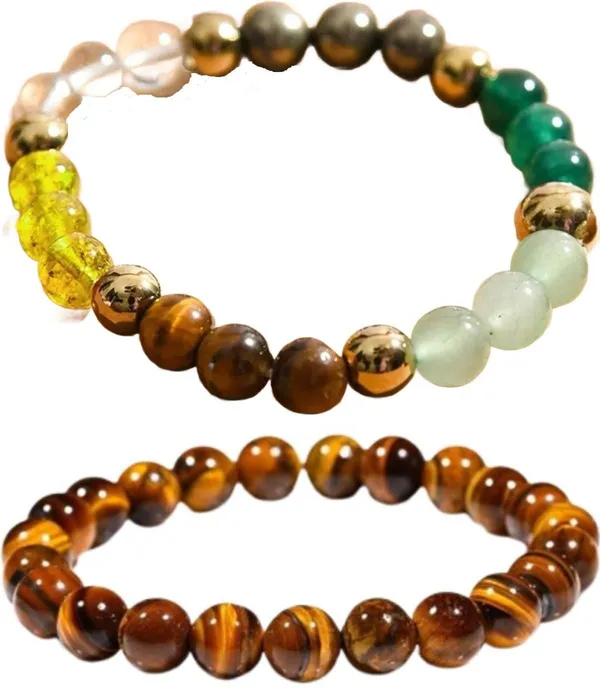 Multiagate_Stone,_Tiger's_Eye_Bracelet_Set_(Pack_of_2)