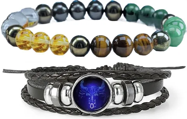 Multiagate_Pyrite,_Stone,_Green_Aventurine,_Amethyst,_Citrine_+_Golden,_Tiger's_Eye,_Lava,_7_Chakra_Bracelet_Set_(Pack_of_2)
