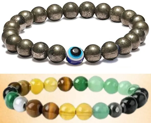 Multiagate_Pyrite,_Stone,_Green_Aventurine,_Crystal,_Tiger's_Eye,_Citrine,_Evil_Eye,_Clear_Quartz_Bracelet_Set_(Pack_of_2)