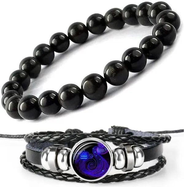 Multiagate_Crystal,_Leather_Bracelet_Set_(Pack_of_2)