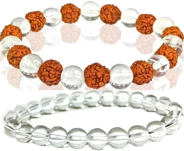 Multiagate_Stone,_Crystal,_Rudraksha,_Clear_Quartz_Bracelet_Set_(Pack_of_2)