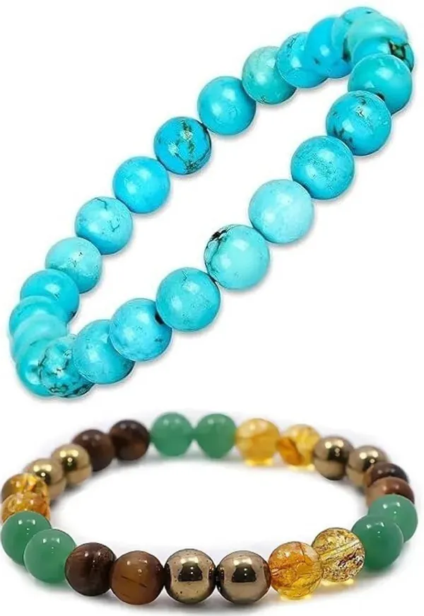 Multiagate_Pyrite,_Green_Aventurine,_Citrine_+_Golden,_Crystal,_Golden_Pyrite,_Tiger's_Eye_Bracelet_Set_(Pack_of_2)