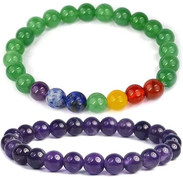 Multiagate_Lapiz_Lazuli,_Green_Aventurine,_Amethyst,_Crystal,_Lava,_7_Chakra,_Clear_Quartz,_Green_Jade_Bracelet_Set_(Pack_of_2)