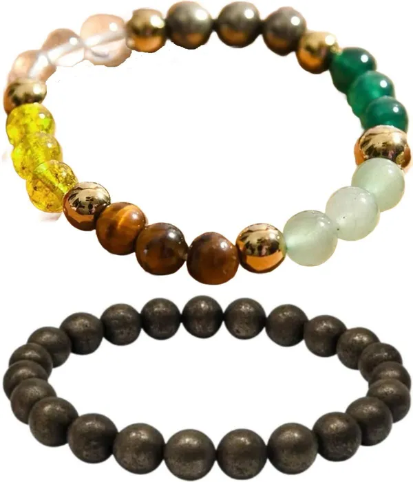 Multiagate_Pyrite,_Stone_Bracelet_Set_(Pack_of_2)