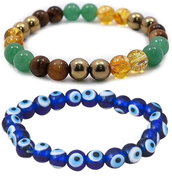Multiagate_Green_Aventurine,_Golden_Pyrite,_Crystal,_Tiger's_Eye,_Citrine,_Evil_Eye_Bracelet_Set_(Pack_of_2)
