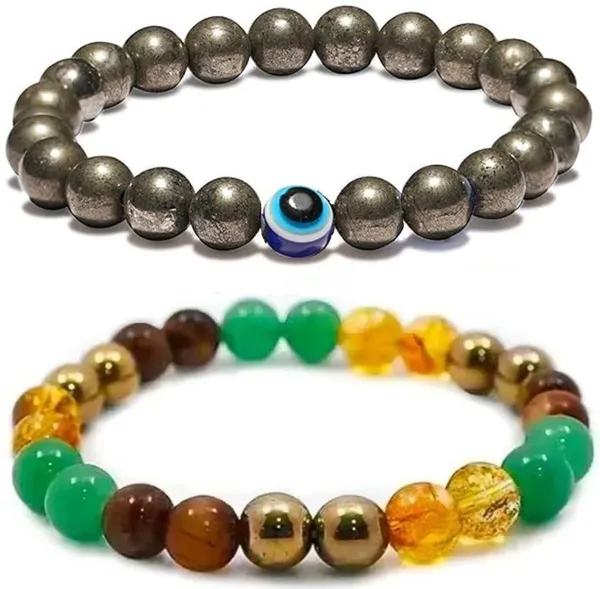 Multiagate_Pyrite,_Stone,_Green_Aventurine,_Crystal,_Tiger's_Eye,_Citrine,_Evil_Eye_Bracelet_Set_(Pack_of_2)