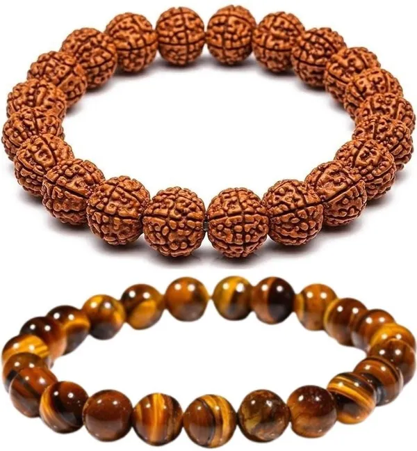 Multiagate_Stone,_Tiger's_Eye_Bracelet_Set_(Pack_of_2)