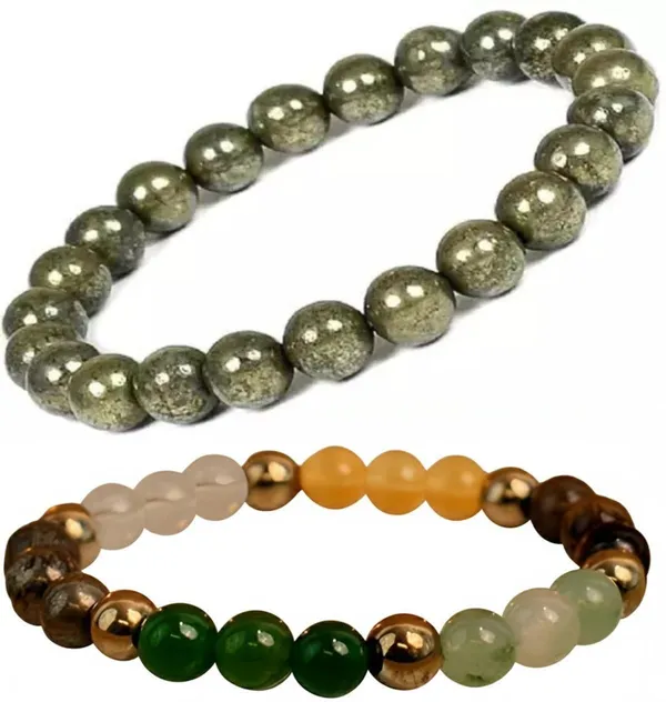 Multiagate_Pyrite,_Stone_Bracelet_Set_(Pack_of_2)