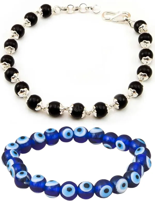 Multiagate_Wood,_Alloy,_Evil_Eye_Bracelet_Set_(Pack_of_2)