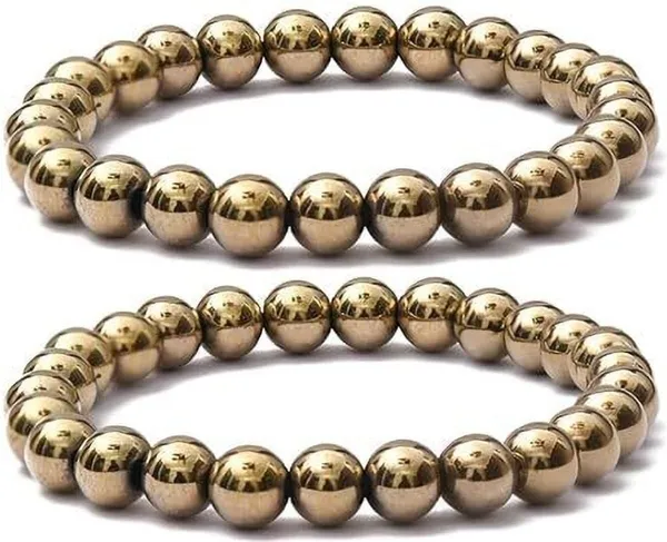 Multiagate_Golden_Pyrite_Bracelet_Set_(Pack_of_2)
