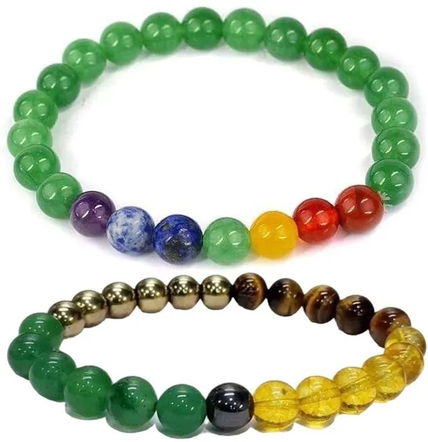 Multiagate_Lapiz_Lazuli,_Stone,_Green_Aventurine,_Amethyst,_Lava,_7_Chakra,_Clear_Quartz,_Green_Jade_Bracelet_Set_(Pack_of_2)