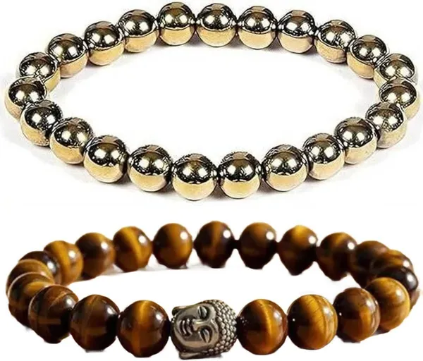 Multiagate_Stone,_Tiger's_Eye_Bracelet_Set_(Pack_of_2)