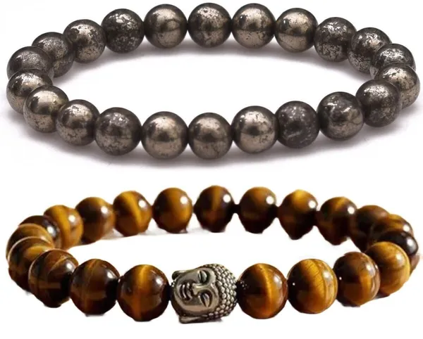 Multiagate_Crystal,_Tiger's_Eye_Bracelet_Set_(Pack_of_2)