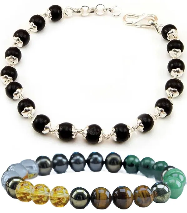 Multiagate_Wood,_Stone,_Alloy_Bracelet_Set_(Pack_of_2)