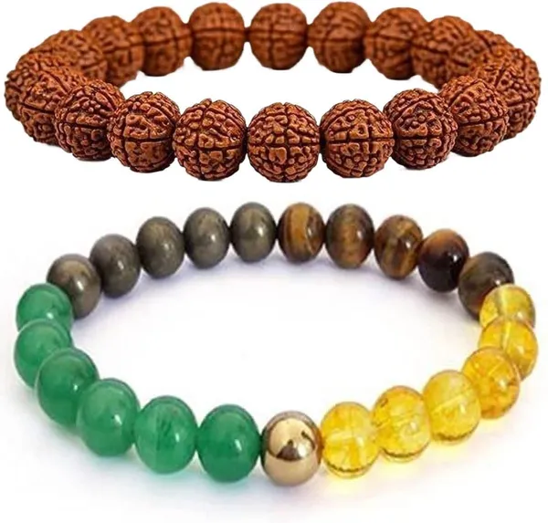 Multiagate_Crystal,_Rudraksha_Bracelet_Set_(Pack_of_2)