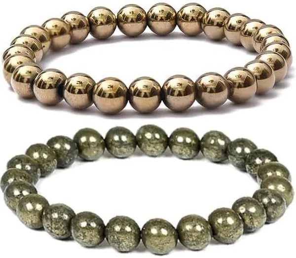 Multiagate_Pyrite,_Golden_Pyrite,_Crystal_Bracelet_Set_(Pack_of_2)
