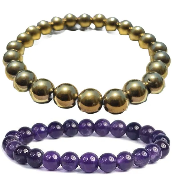 Multiagate_Amethyst,_Golden_Pyrite_Bracelet_Set_(Pack_of_2)