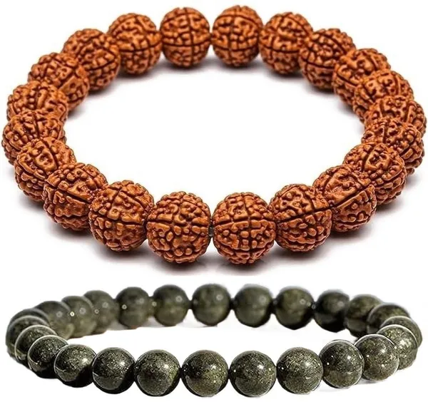 Multiagate_Pyrite,_Stone_Bracelet_Set_(Pack_of_2)