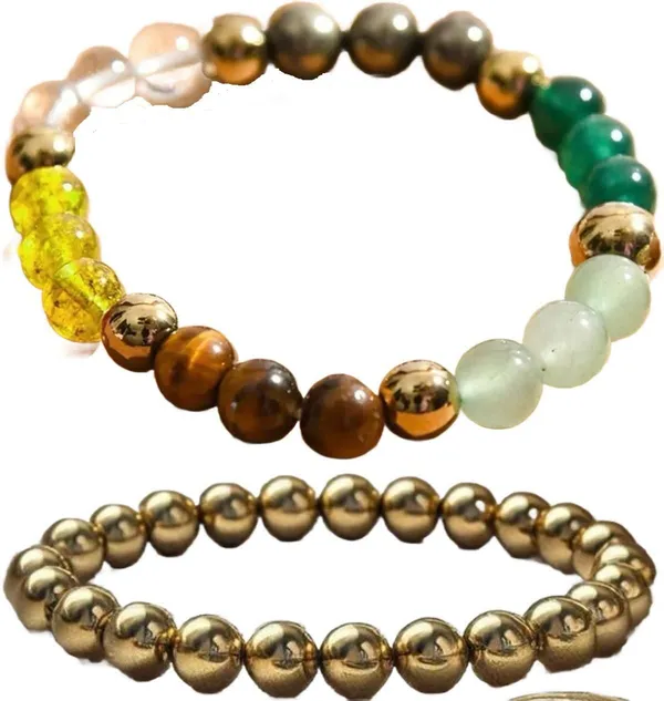Multiagate_Pyrite,_Stone_Bracelet_Set_(Pack_of_2)