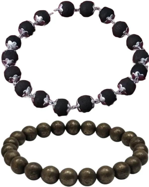 Multiagate_Pyrite,_Wood_Bracelet_Set_(Pack_of_2)