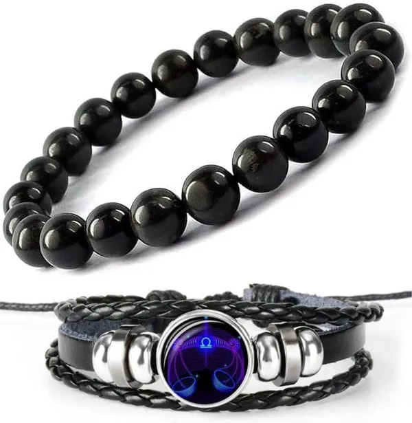 Multiagate_Crystal,_Leather_Bracelet_Set_(Pack_of_2)