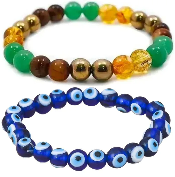 Multiagate_Pyrite,_Green_Aventurine,_Tiger's_Eye,_Citrine,_Evil_Eye_Bracelet_Set_(Pack_of_2)